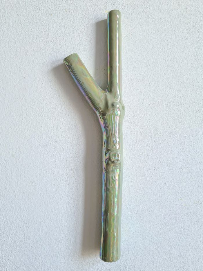 WANDVASE ASTEL perlmut grün – Bild 2