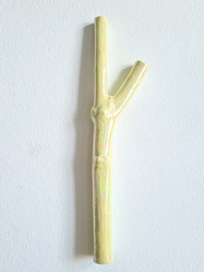 WANDVASE ASTEL perlmut gelb – Bild 2